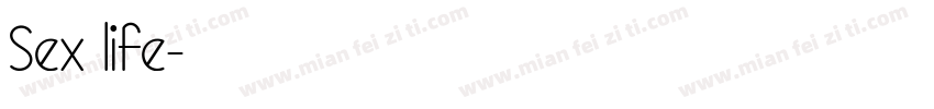 Sex life字体转换